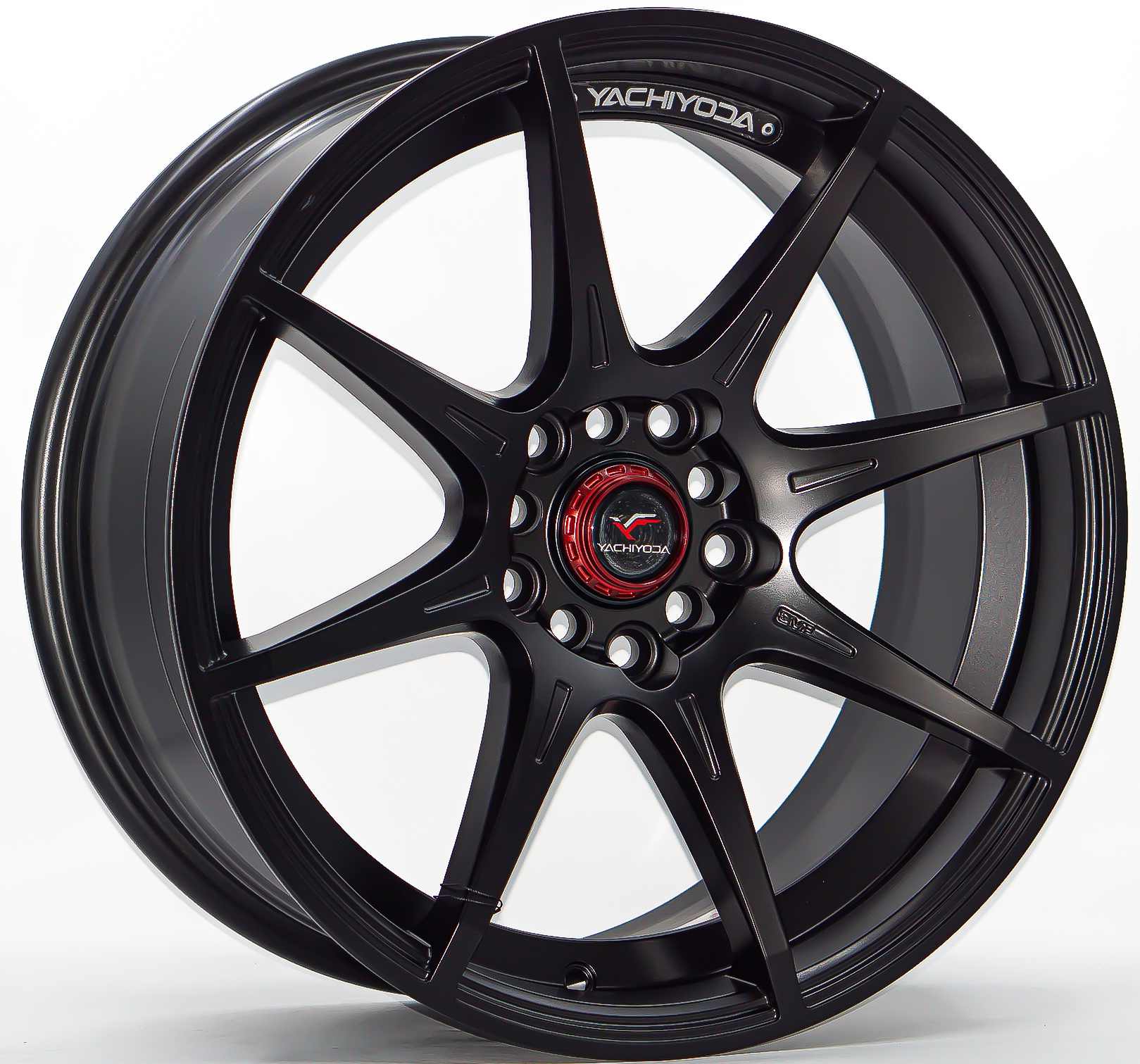 ล้อแม็ก ล้อแม็กเบา Yachiyoda Lw01X 5รู100/114 ET30 ดำด้าน กว้าง7.5 ขอบ17นิ้ว 