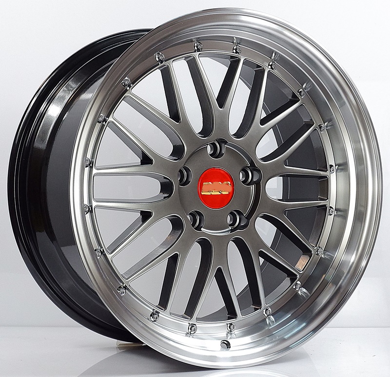 ล้อแม็ก ล้อแม็ก BBS LM ขอบ 18 กว้าง F8 R9 5รู112/114 Offset35-35 สีไฮเปอร์แบล็คขอบกระจก