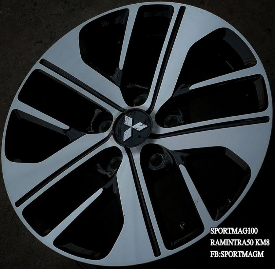 ล้อแม็ก ล้อแม็กป้ายแดง Xpander 5รู114 ดำหน้าเงา ใส่กับกระบะ 5รูได้เลย 6.5-16นิ้ว(รามอินทรา) 