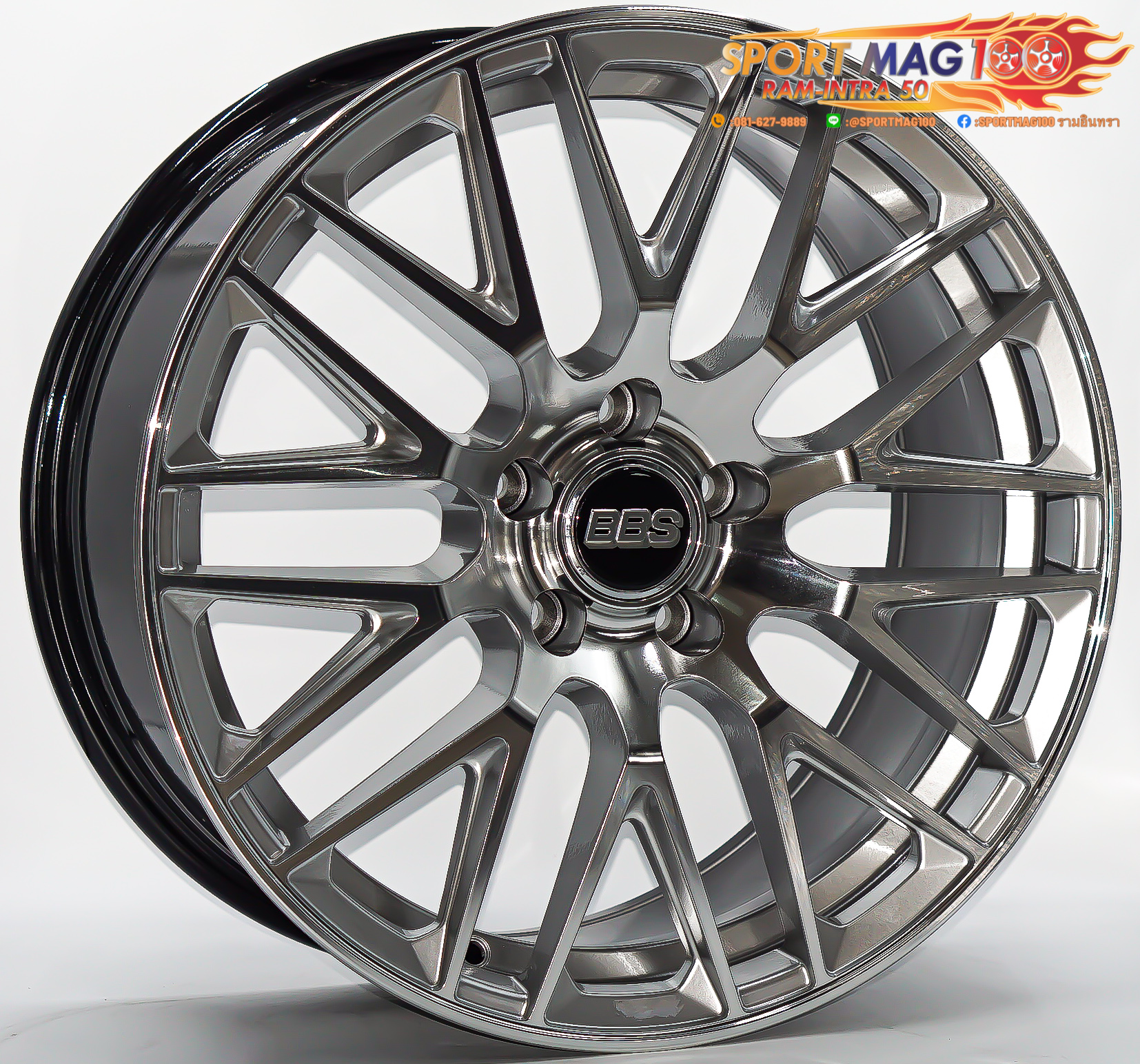 ล้อแม็ก ล้อแม็กลาย BBS L500 5รู112/114 ET35 ไฮเปอร์หน้าเงา 8.5-18นิ้ว 
