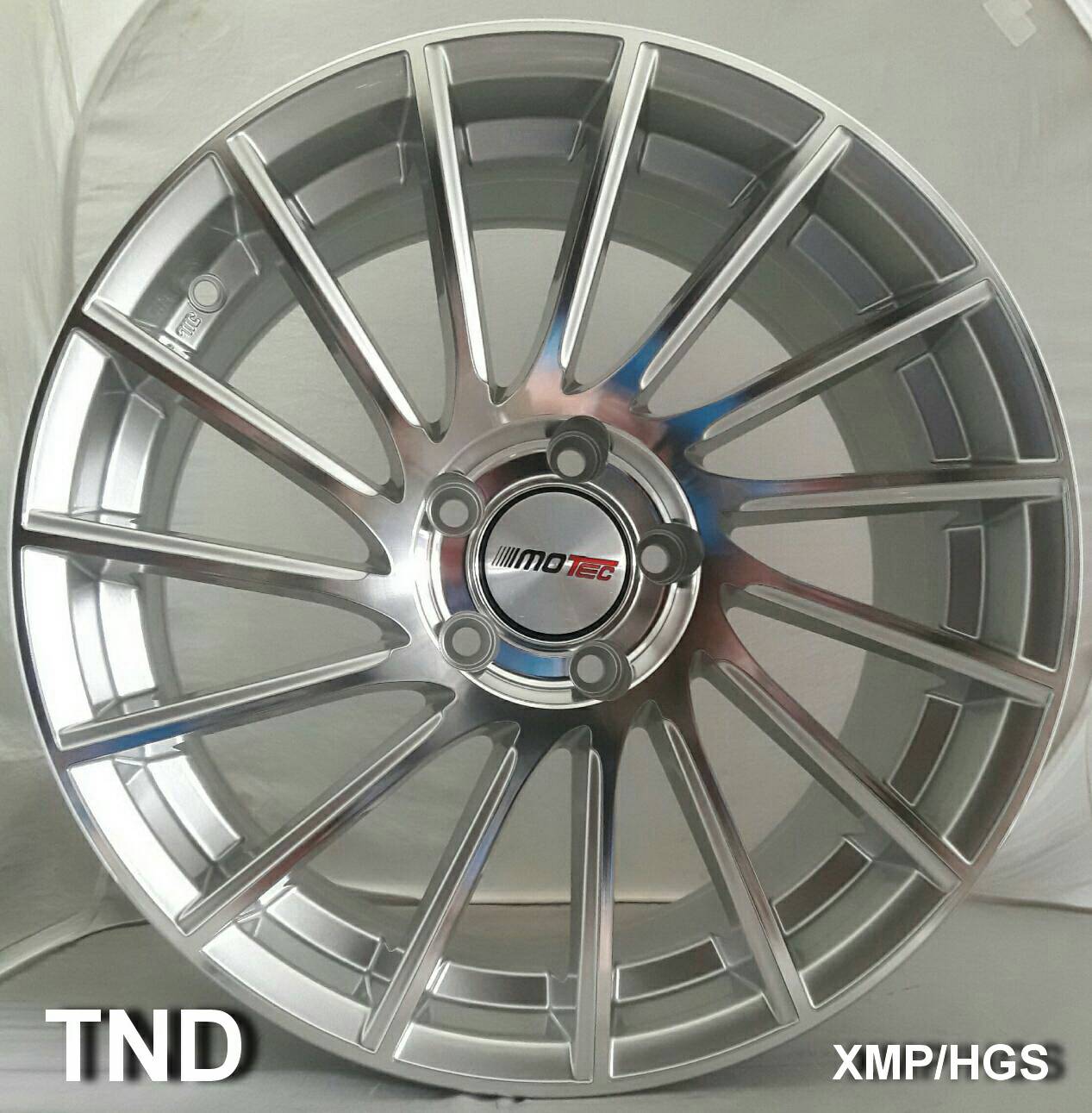 ล้อแม็ก  แม็กซ์ใหม่ Motec TND 5รู114 ET35 เงินหน้าเงา 8.5-18นิ้ว 