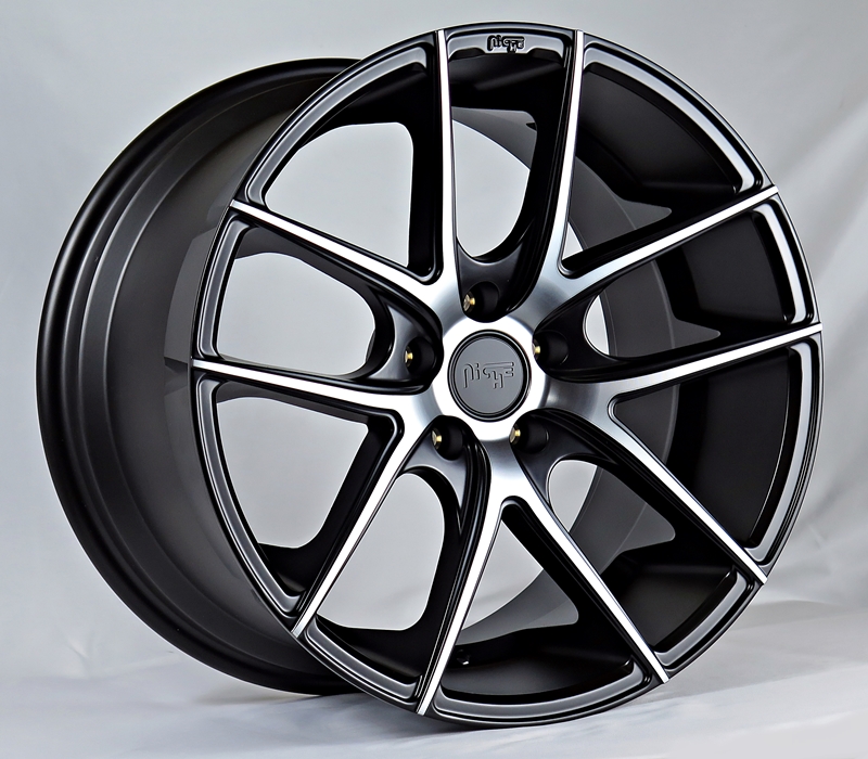 ล้อแม็ก แม็กซ์ใหม่ USA NICHE Targa 5รู120 ET35 ดำแลคดำ F8.5 R9.5-19นิ้ว
