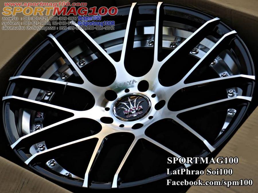 ล้อแม็ก ล้อแม็กใหม่ NAYA Dagger Berano 5รู114 ดำหน้าเงาอันเดอร์คัต F8 R9 -18นิ้ว 