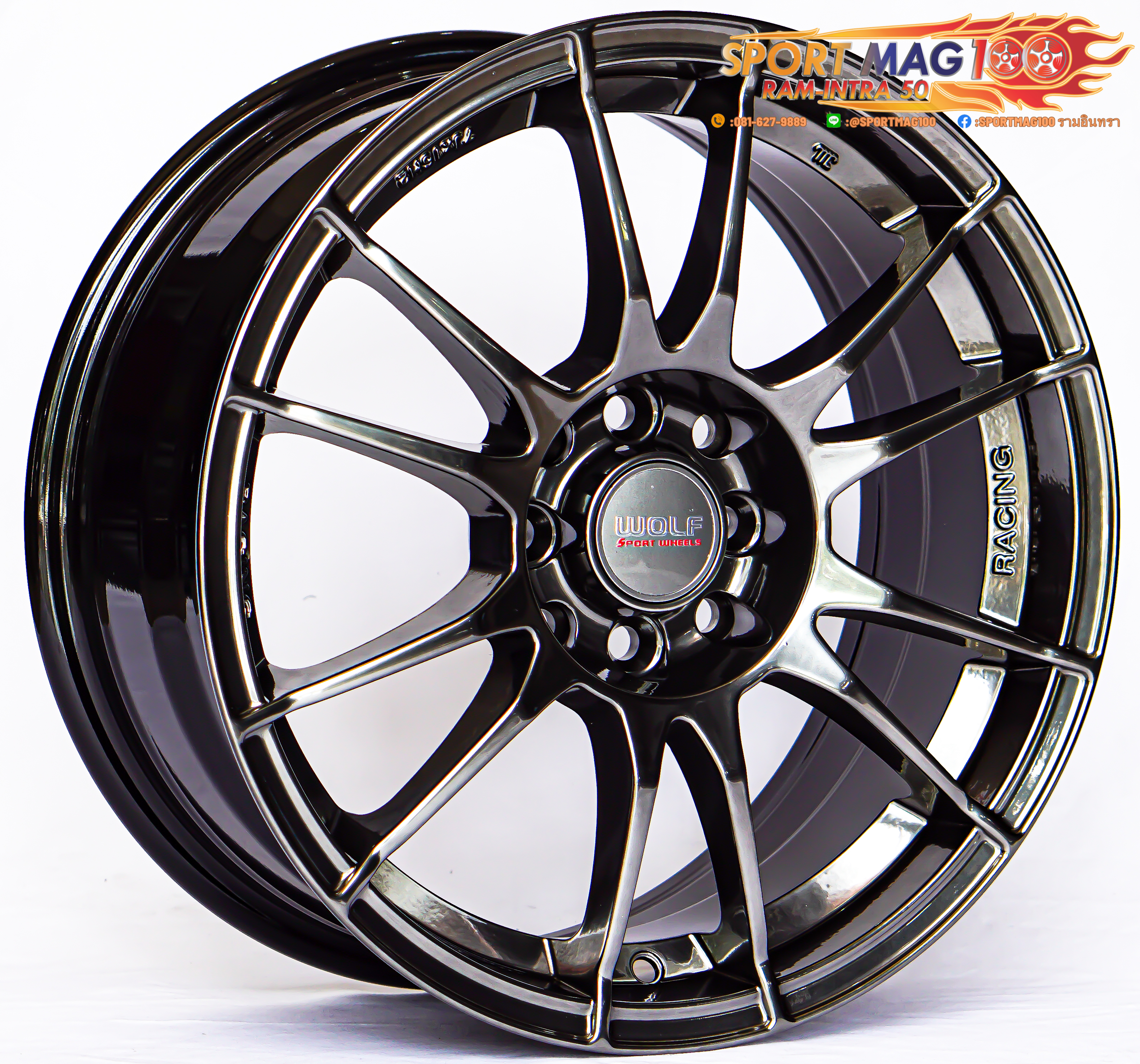 ล้อแม็ก ล้อแม็กใหม่ Ultraleggera 4รู100/114 ET35 ไฮเปอร์แบล็ค 7-16นิ้ว