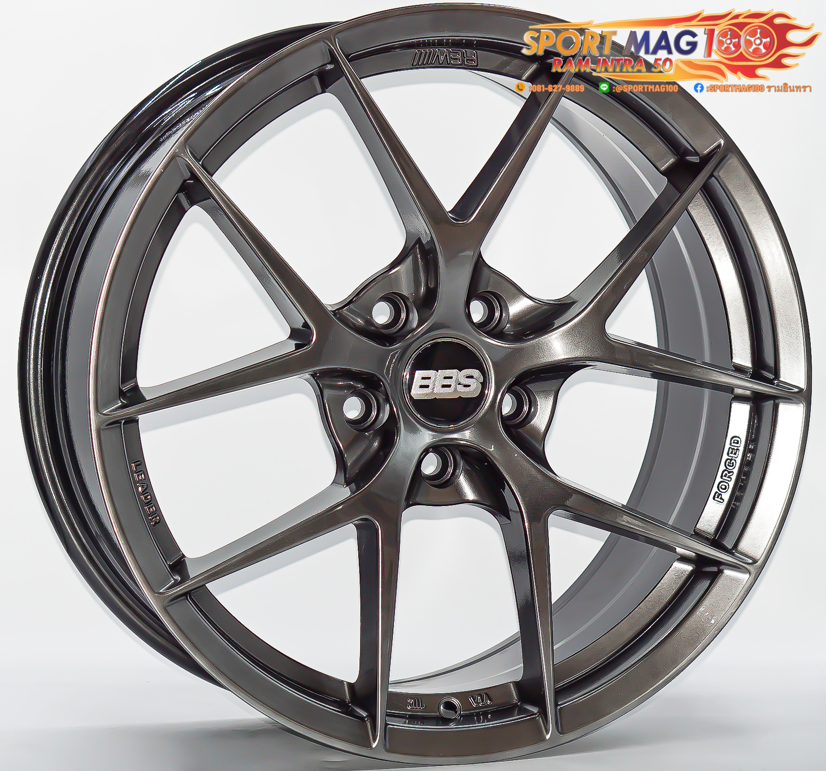 ล้อแม็ก ล้อแม็กใหม่ FIR ขอบ 18นิ้ว กว้าง 8นิ้ว 5รู114/112 Offset35 สีไฮเปอร์แบล็ค 