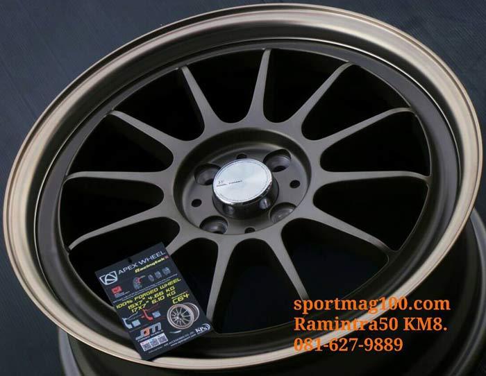 ล้อแม็ก ล้อแม็กเบา Forged Apex C64 5รู114 ET42 ทองแดง กว้าง7.5 ขอบ17นิ้ว