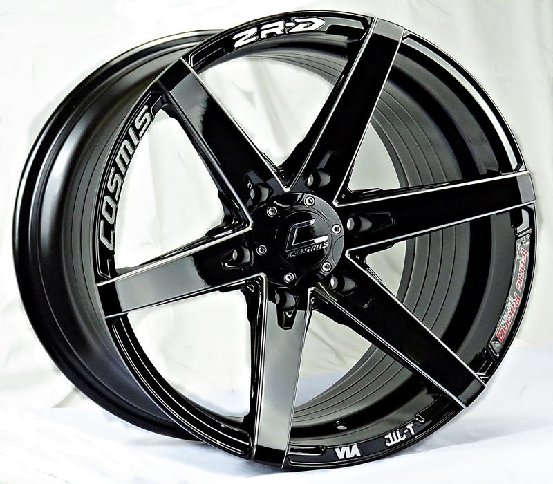 ล้อแม็ก แม็กซ์ใหม่ Cosmis ZR-D 6รู139 สีดำมิลลิ่ง 9-18นิ้ว