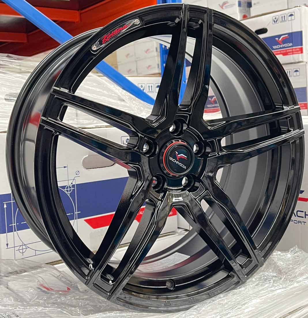 ล้อแม็ก ล้อแม็ก Yachiyoda SX4 5รู100 ET35 สีดำ กว้าง7.5 ขอบ17นิ้ว 