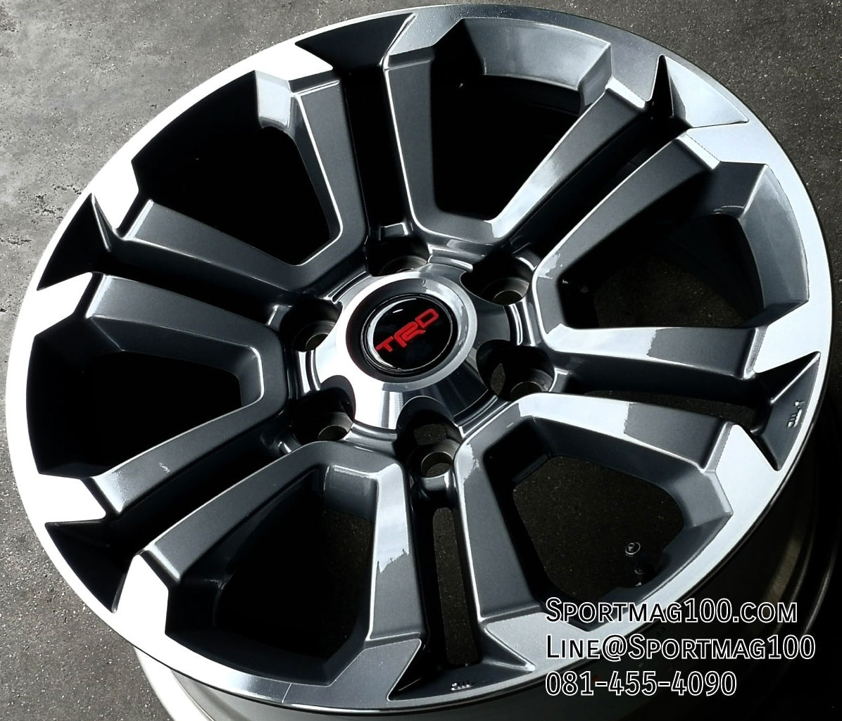 ล้อแม็ก แม็กซ์มือสอง Tritan 6รู139 แปลงใส่ Toyota 7.5-18นิ้ว