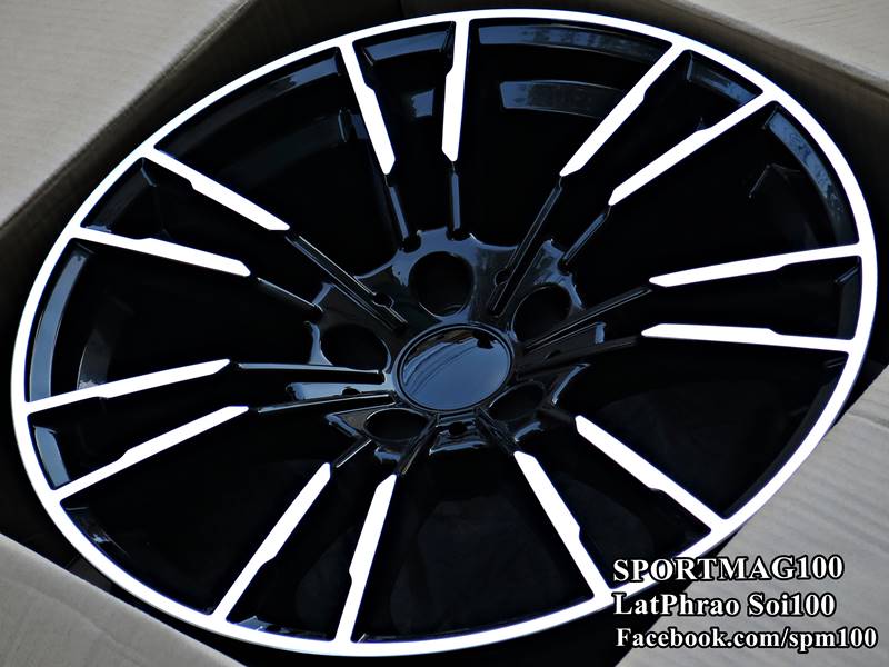 ล้อแม็ก  แม็กซ์ใหม่ M5 5รู112 สำหรับ BMW รุ่นใหม่ ดำหน้าเงา F8.5 R9.5-19นิ้ว 