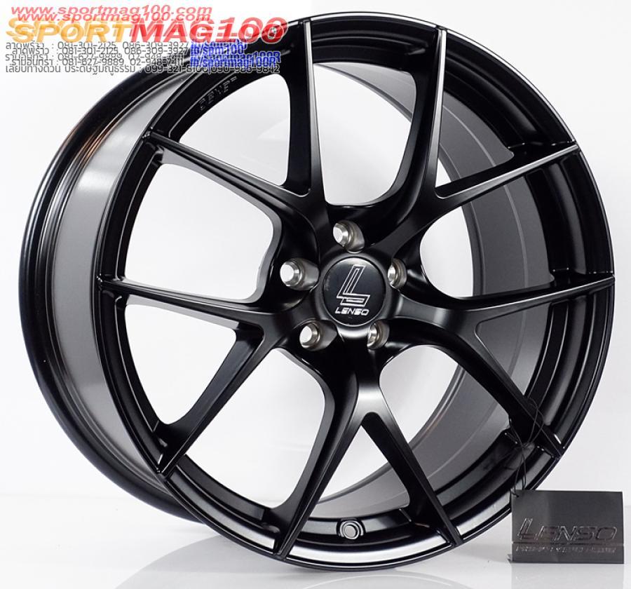 ล้อแม็ก ล้อแม็กใหม่ Lenso JagerDyna JAD 5รู100 ET35 ดำด้าน 8.5-18นิ้ว(Beetle ตัวแรก)
