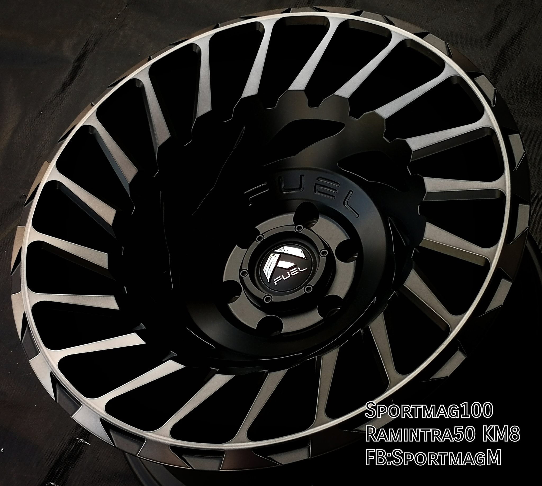 ล้อแม็ก  ล้อแม็กใหม่ FUEL Cyclone 6รู139 ET-18 สีดำ 10-20นิ้ว 