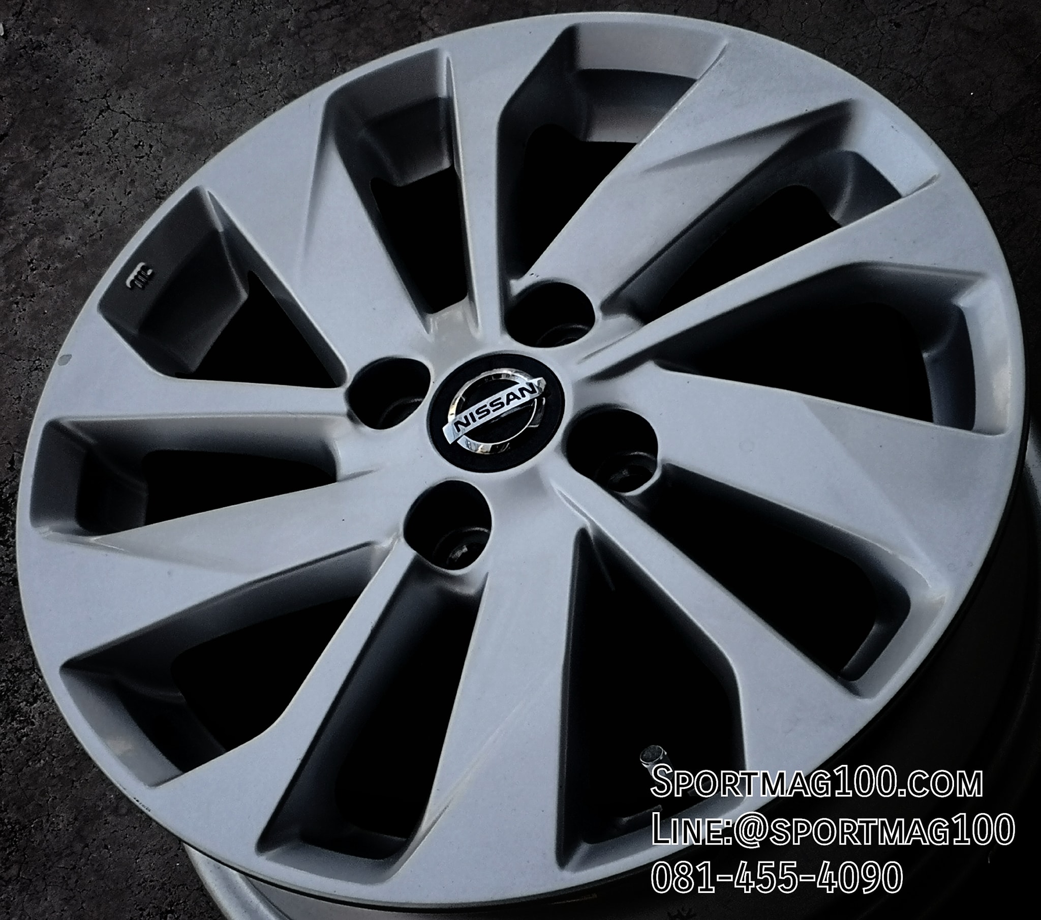 ล้อแม็ก  แม็กซ์มือสอง Nissan Almera 2020 4รู100 ซิลเวอร์ 5.5-15นิ้ว(รามอินทรา-ลาดพร้าว) 