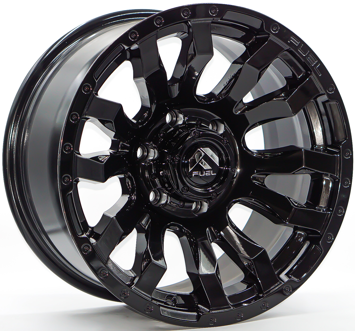 ล้อแม็ก  ล้อแม็กใหม่แท้ FUEL BLITZ  6รู139 ET0 ดำเงา 9-17นิ้ว 