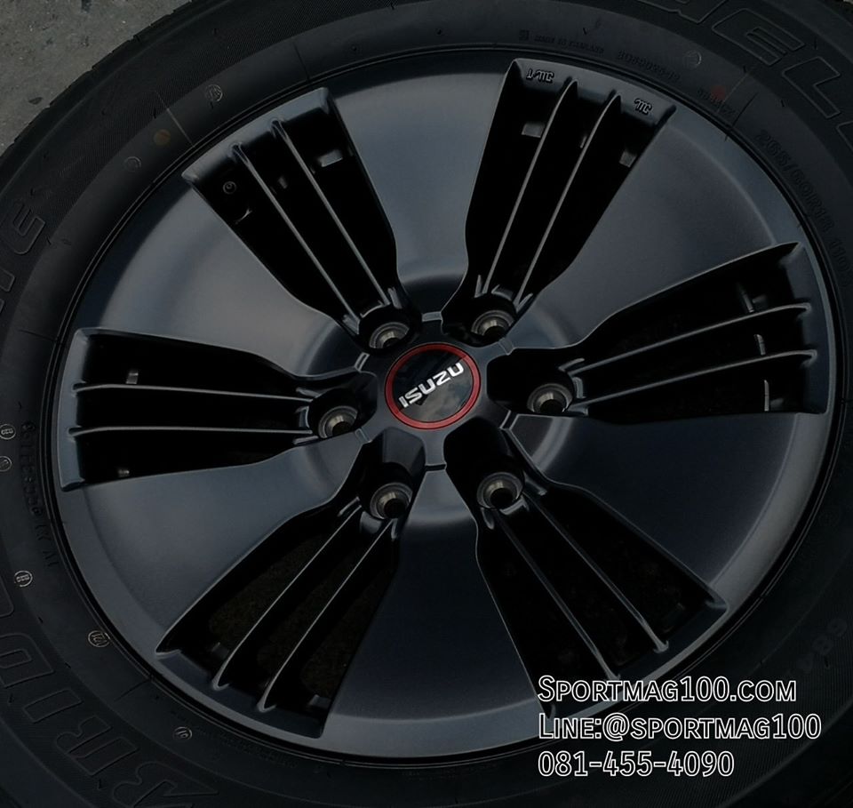 ล้อแม็ก แม็กซ์ป้ายแดง AllNew isuzu 6รู139 ดำด้าน 7-18นิ้ว