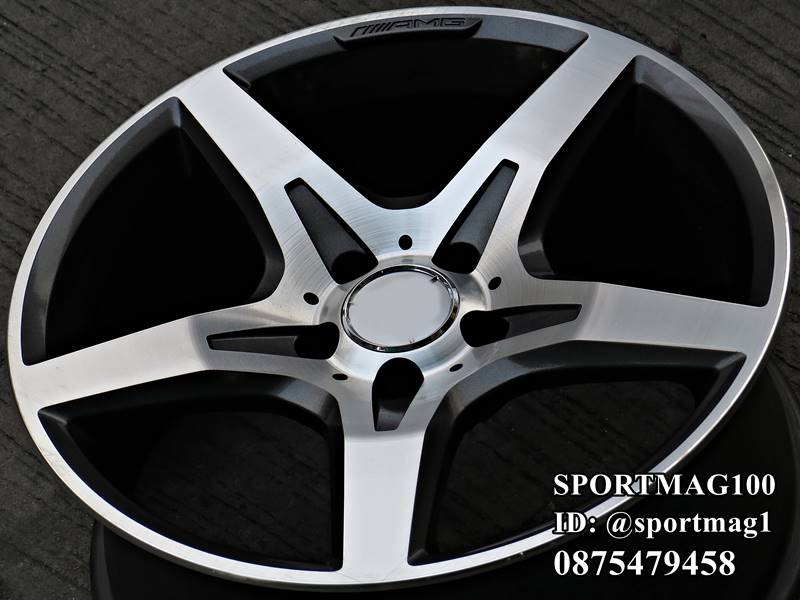ล้อแม็ก แม็กซ์มือสองแท้ AMG SLK172 5รู112 กันเมทาลิกหน้าเงา F7.5 R8.5-18นิ้ว(ลาดพร้าว)
