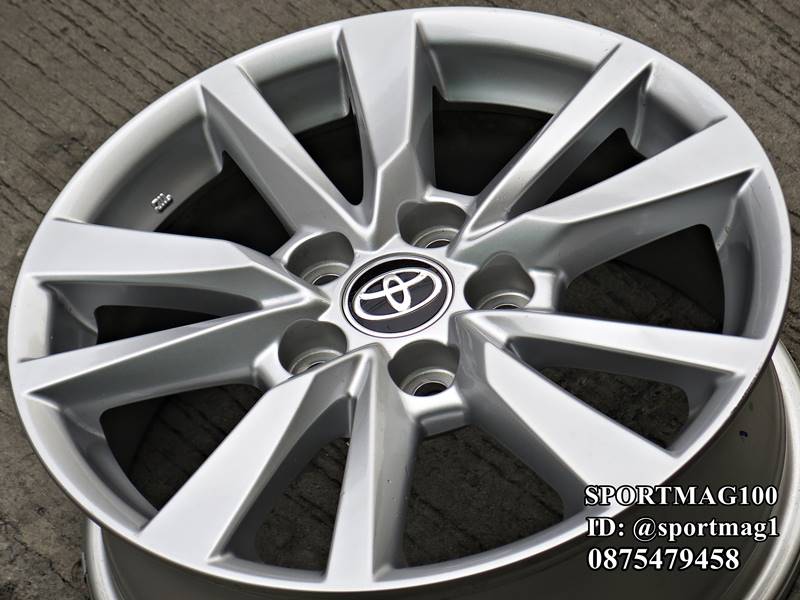 ล้อแม็ก ล้อแม็กป้ายแดง Toyota New Camry 5รู114 ซิลเวอร์ 6.5-16นิ้ว(ลาดพร้าว)