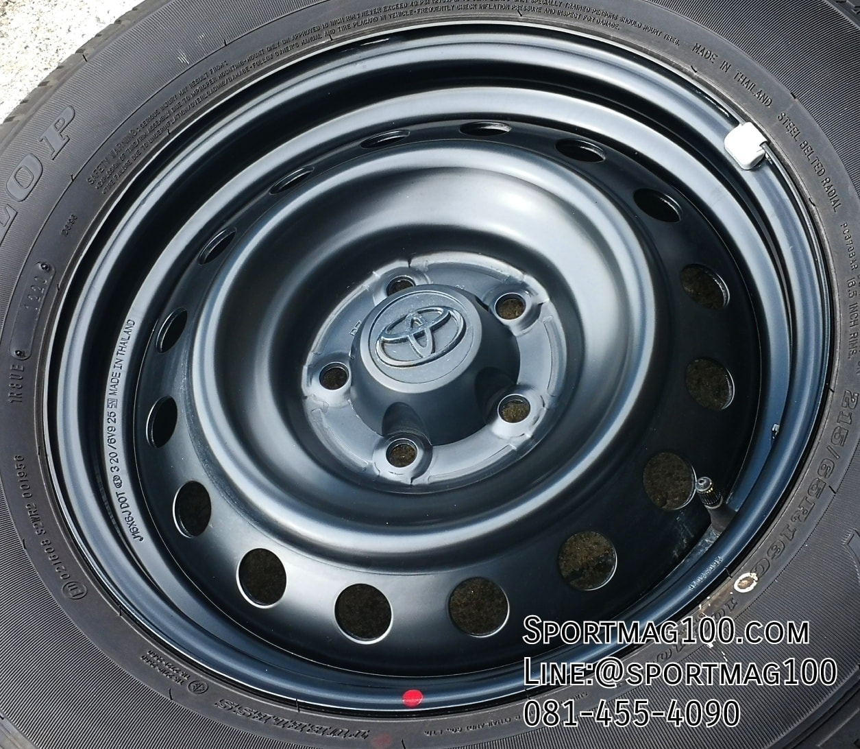 ล้อแม็ก ล้อกระทะป้ายแดง Revo 5รู114 สีดำ 6-16นิ้ว