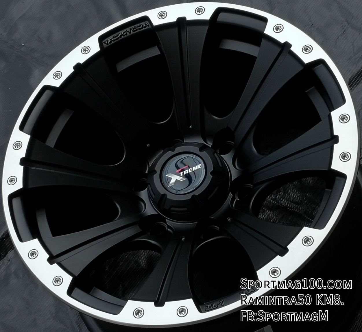 ล้อแม็ก แม็กซ์ใหม่ Yachiyoda XJ06 6รู139 ดำขอบเงา 8.5-16นิ้ว(พร้อมยาง 24,900)