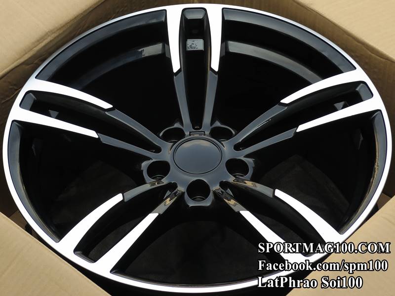 ล้อแม็ก ล้อแม็กใหม่ M4 Coupe 5รู120 ดำหน้าเงา F8.5 R9.5-19นิ้ว