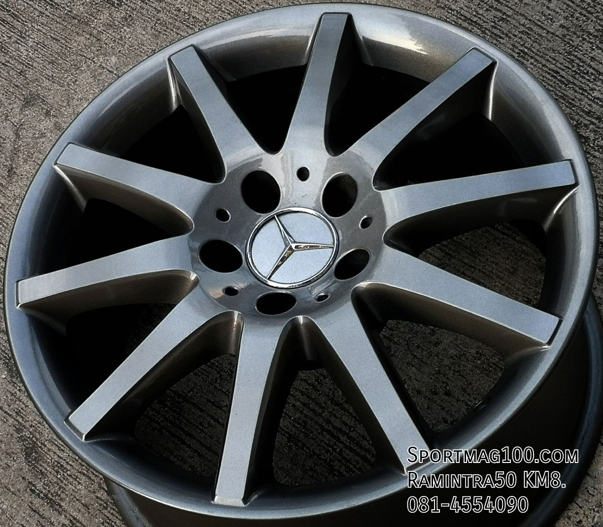 ล้อแม็ก  แม็กซ์มือสองห้าง Benz S10 5รู112 ET36-30 กันเมทาลิก F7.5 R8.5-17นิ้ว(ลาดพร้าว) 