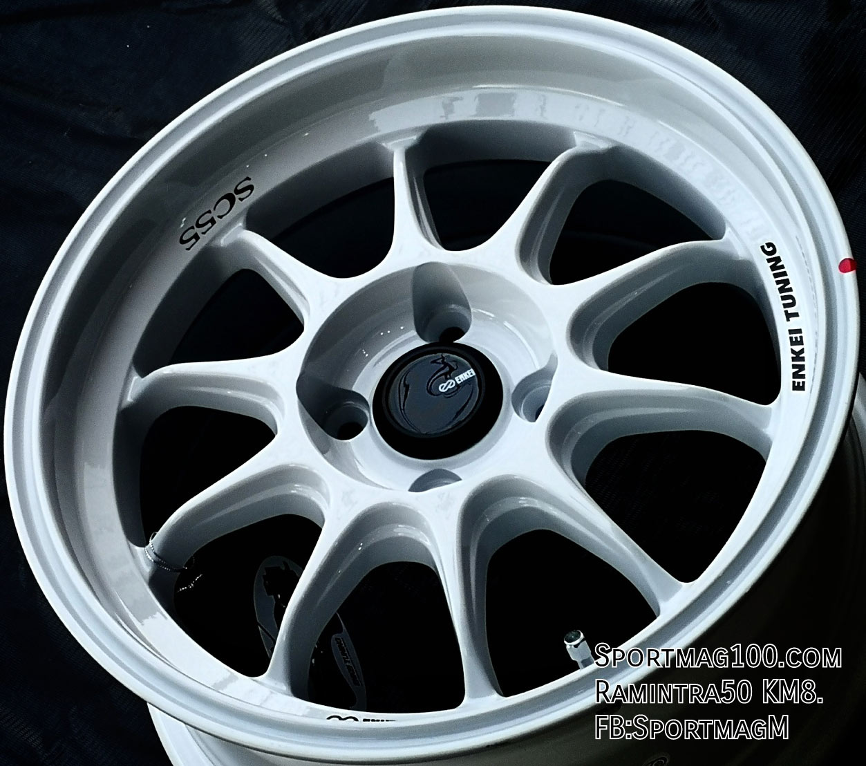 ล้อแม็ก  ล้อแม็กซ์ Enkei SC55 4รู100 ET28 สีขาว สำหรับ BMW E30 7-15นิ้ว 