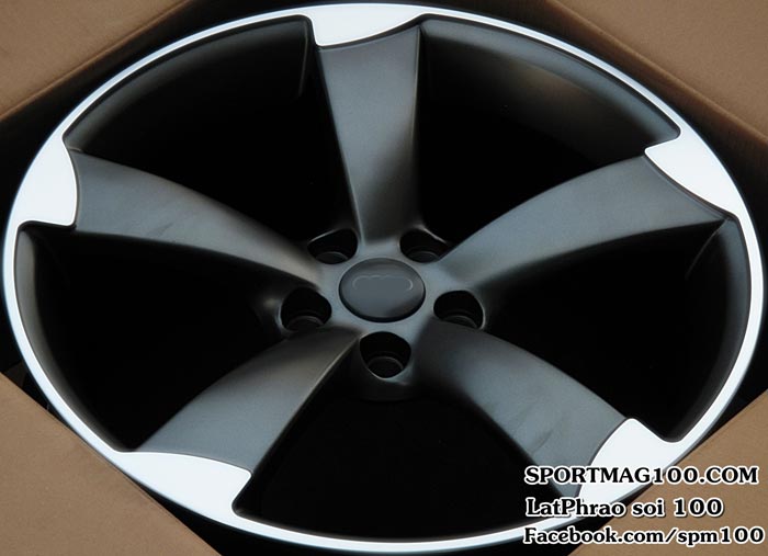ล้อแม็ก ล้อแม็กใหม่ Audi TT-Rs 5รู112 ET45 สีเทาขอบเงา 8-18นิ้ว