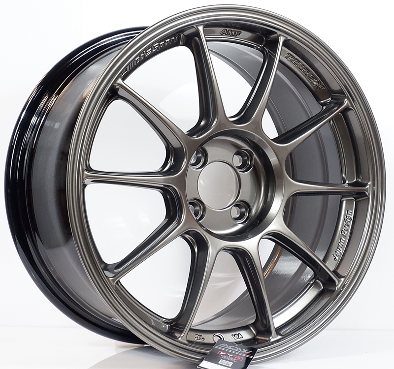 ล้อแม็ก  ล้อแม็กใหม่เบา Flowforming AOW TC105X 4รู100 ET35 สีEJ Titan 8-17นิ้ว 