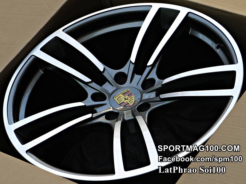 ล้อแม็ก ล้อแม็กใหม่ Porsche 5628 5รู130 กันเมทาลิกหน้าเงา F9.5 R11-21นิ้ว