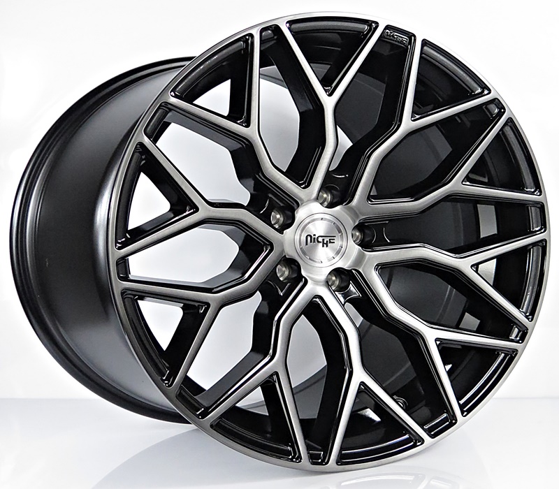 ล้อแม็ก ล้อแม็กใหม่US Niche Mazzanti 5รู112 ดำเงาแลคเกอร์เคลียร์ F9 R10.5 -20นิ้ว