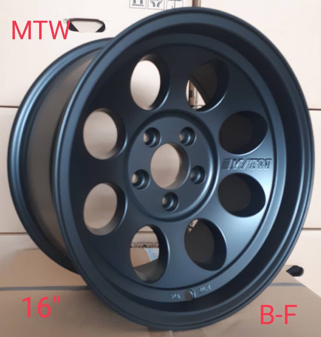 ล้อแม็ก ล้อแม็กใหม่ Mickey-MTW 063 5รู114 ET-10 ดำด้าน 8-16นิ้ว 