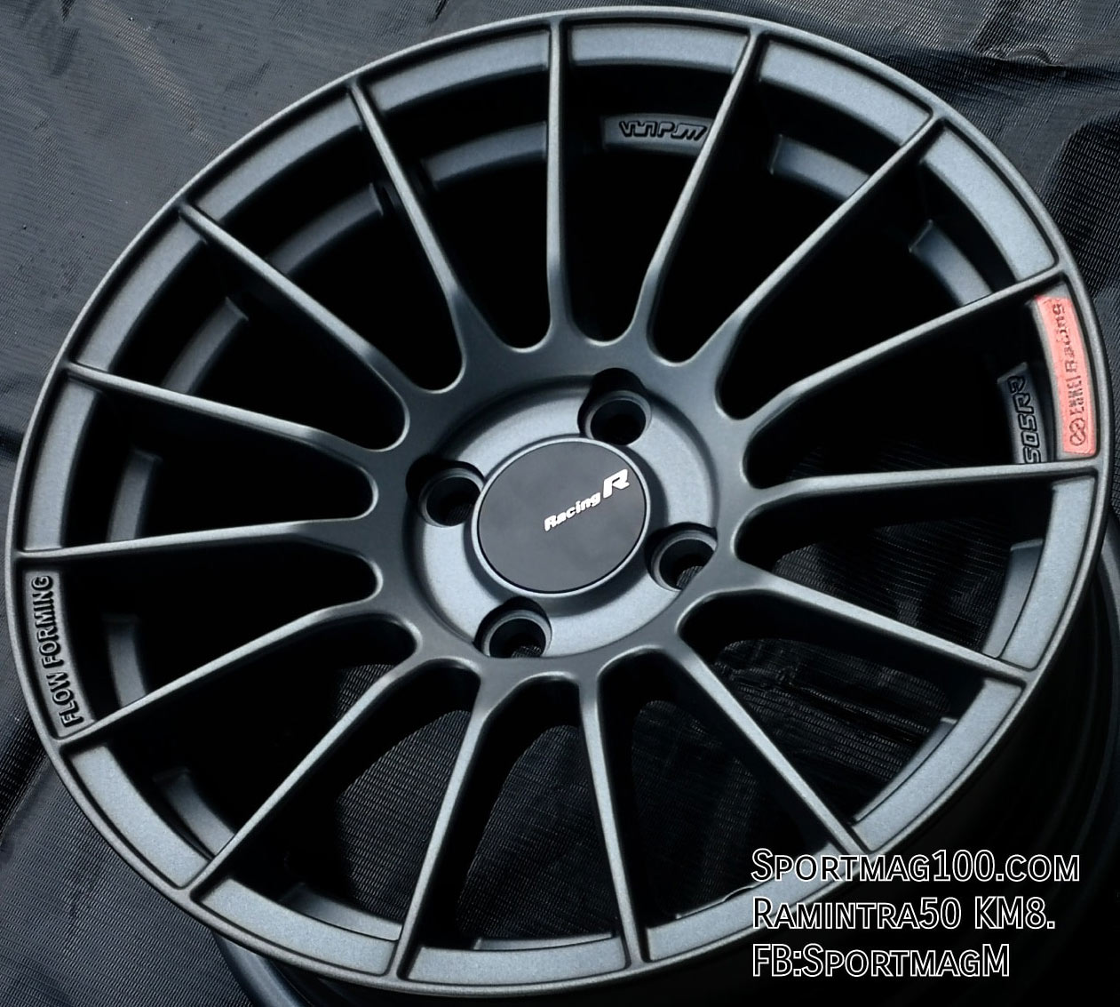 ล้อแม็ก แม็กซ์ใหม่สุดเบา FlowForming RS05RR 4รู100 ET30 กันด้าน 7-15นิ้ว 