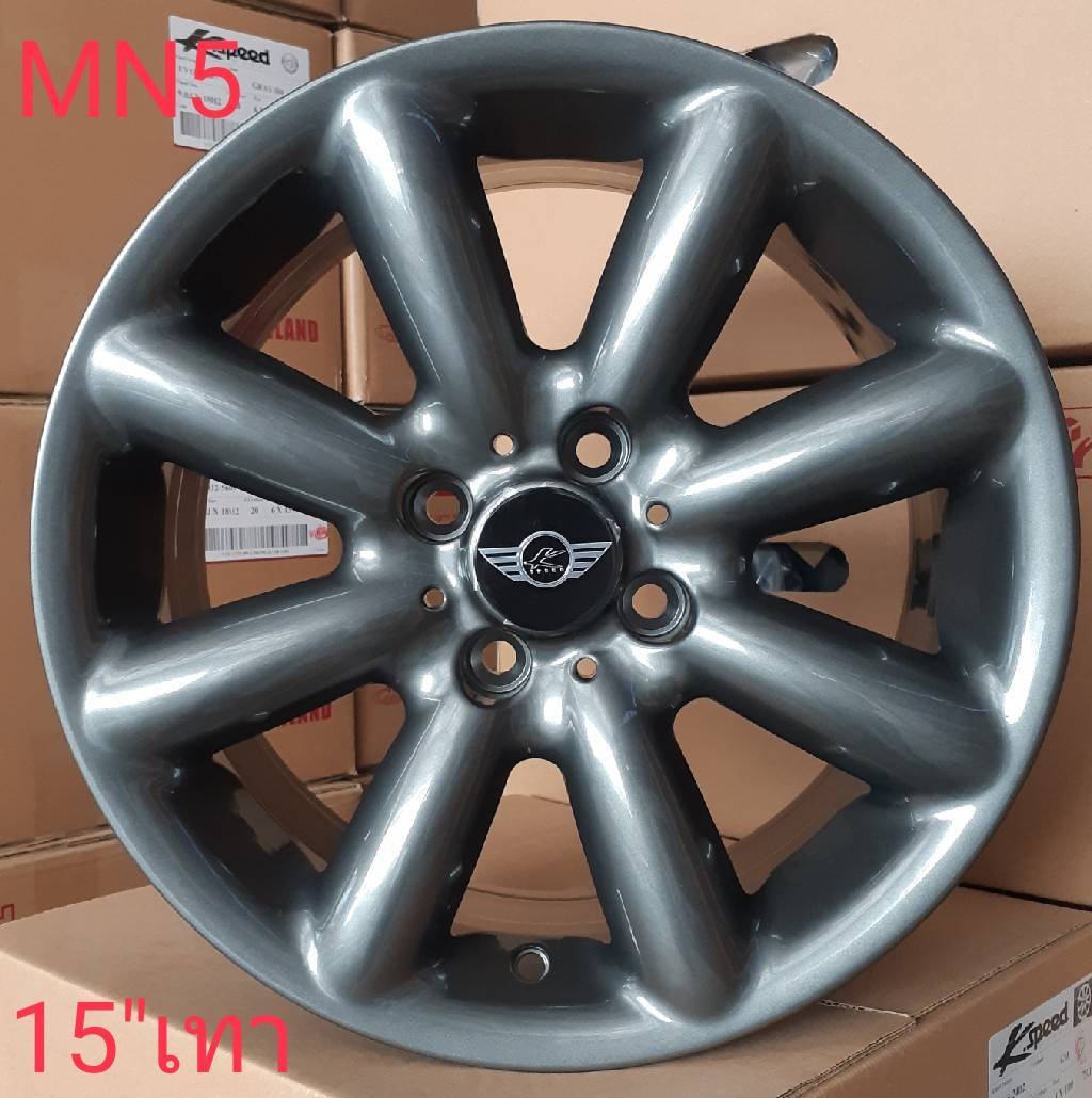 ล้อแม็ก MINI One ขอบ15นิ้ว 3340 4รู100 ET35 สีเทา กว้าง 7นิ้ว ล้อแม็ก ล้อแม็ก MINI One ขอบ15นิ้ว 3340 4รู100 ET35 สีเทา กว้าง 7นิ้ว