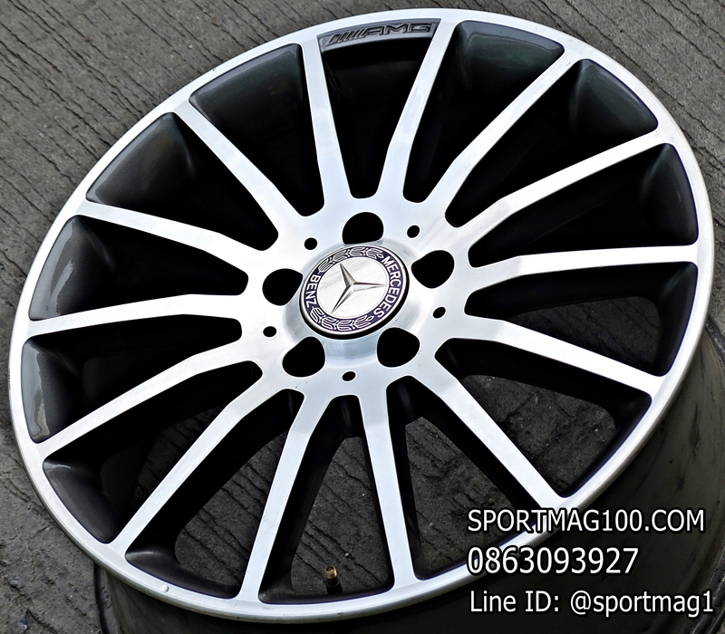 ล้อแม็ก ล้อแม็กมือสองแท้ Benz AMG A178 5รู114 ดันเมทาลิกหน้าเงา 7.5-18นิ้ว(ลาดพร้าว)