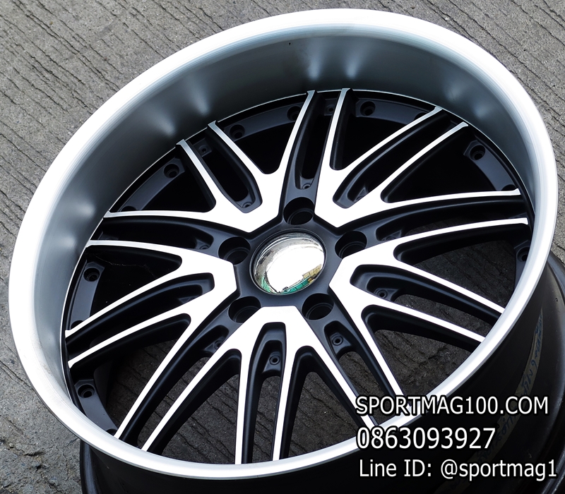 ล้อแม็ก ล้อแม็กมือสอง ClubLiner 5รู114 ดำขอบเงา F7.5 R8-18นิ้ว(ลาดพร้าว)
