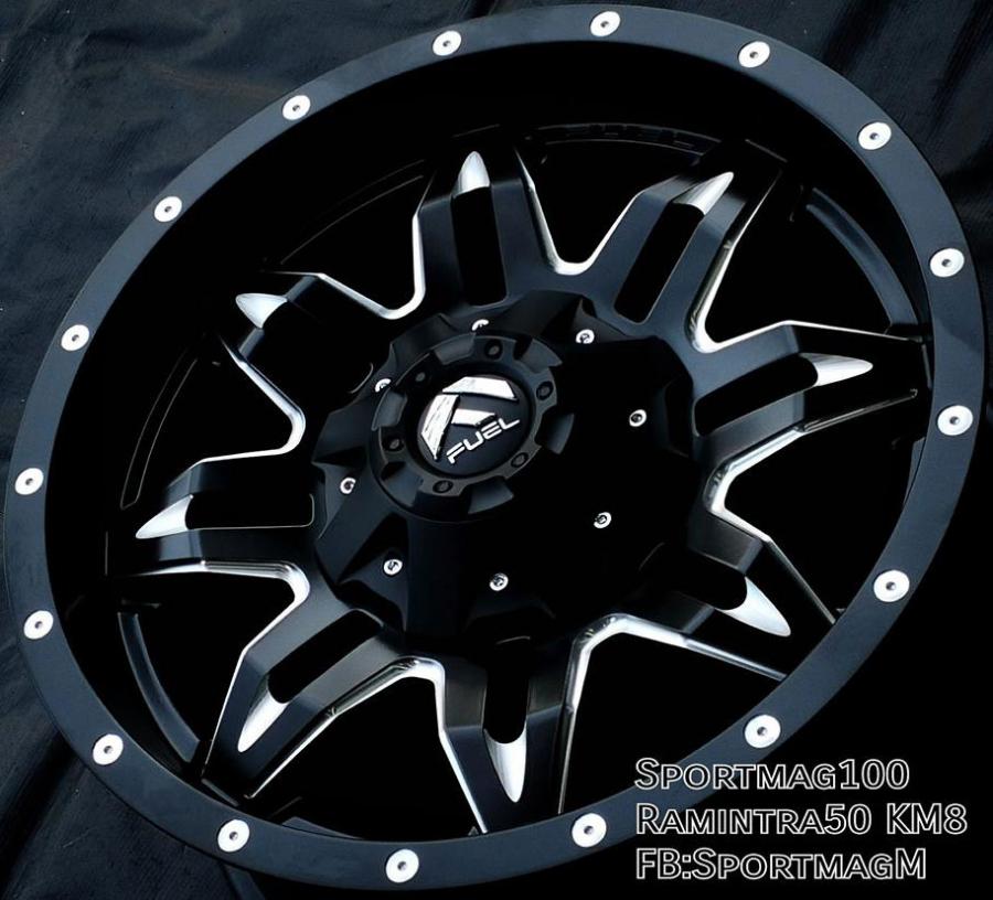 ล้อแม็ก ล้อแม็กมือสองแท้ USA FUEL LETHAL 6รู139 ET20 ดำด้าน 9-18นิ้ว(รามอินทรา)