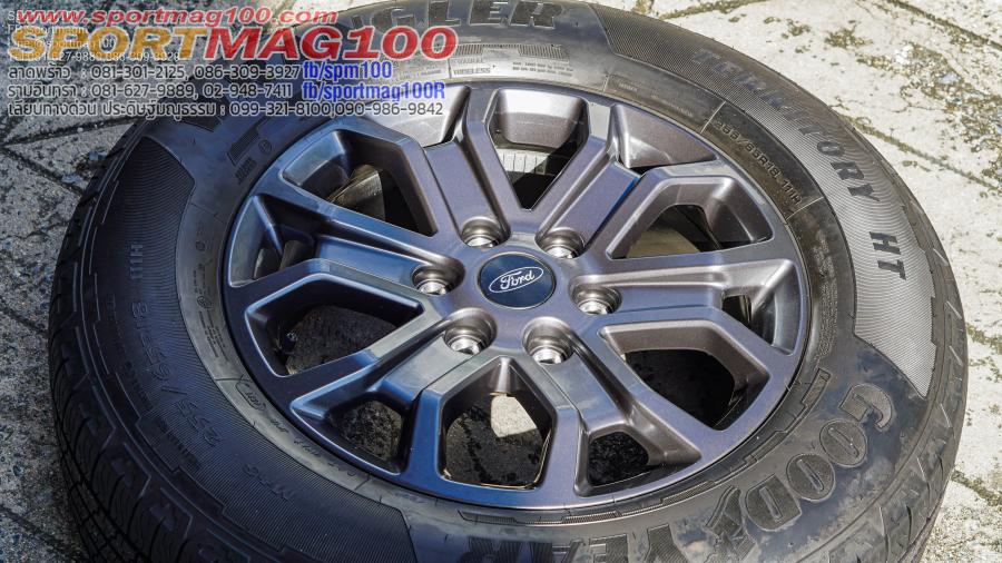 ล้อแม็ก ล้อแม็กใหม่ป้ายแดง Ford NextGenWildTrack 6รู139 กันเมทาลิก+ยางGoodyear 255/65R18 ขายยกชุด 19,900(ลาดพร้าว)