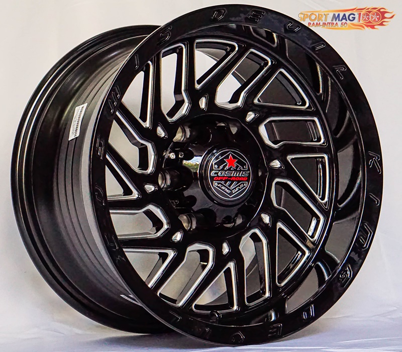 ล้อแม็ก ล้อแม็กใหม่ Cosmis KingDevil 6รู139 ET0 ดำมิลลิ่ง 9-16นิ้ว 