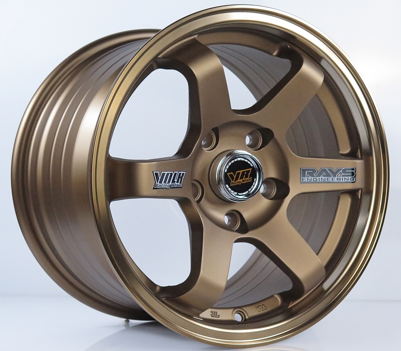 ล้อแม็ก ล้อแม็ก TE37 5รู114 ET30 ทองแดง กว้าง7 ขอบ15นิ้ว 