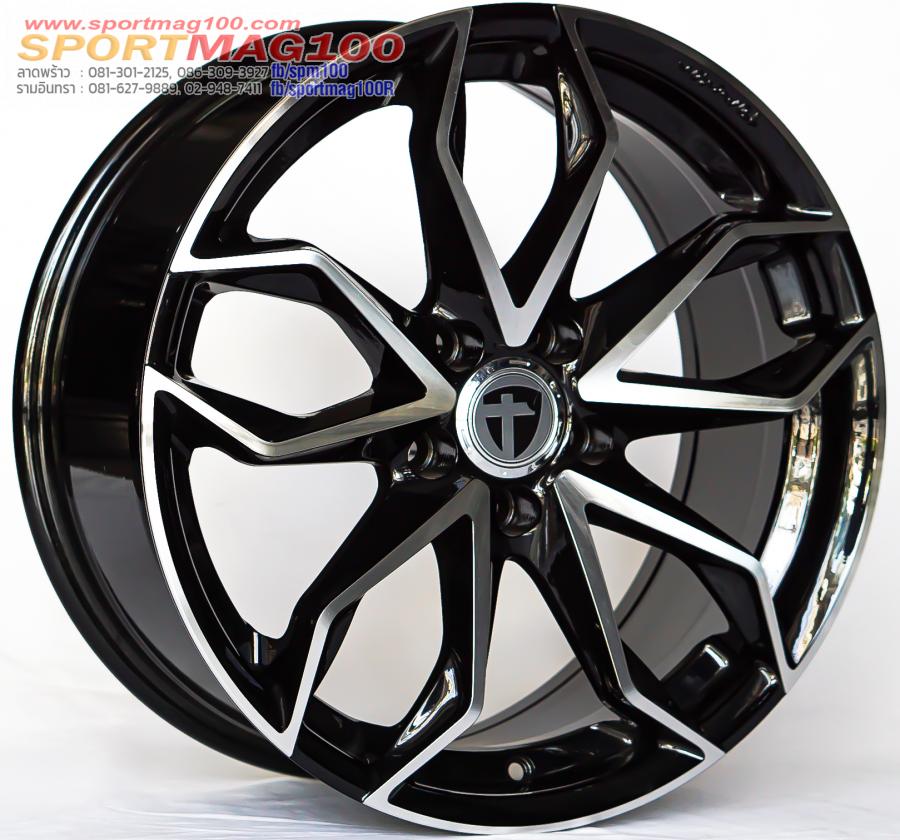 ล้อแม็ก ล้อแม็ก Tomason TN22 5รู112 ET35 ดำหน้าเงา กว้าง8 ขอบ18นิ้ว