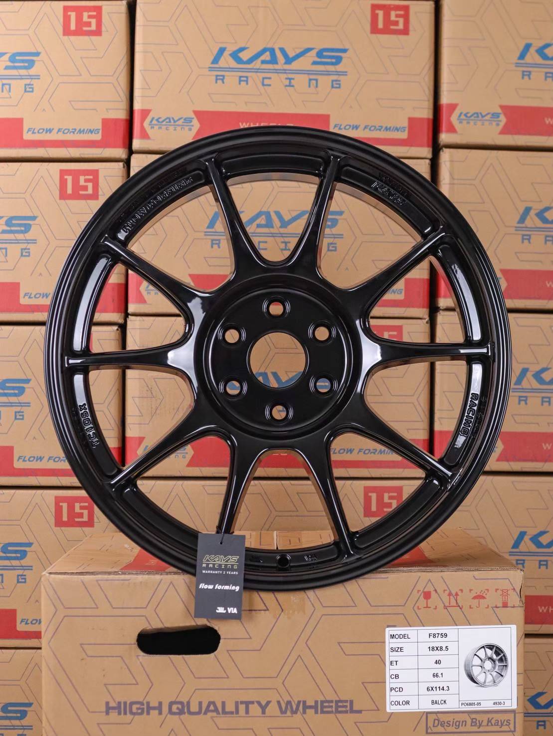 ล้อแม็ก ล้อแม็ก TC105 6รู114.3 ET40 สีดำ กว้าง8.5-18นิ้ว(นาวาร่า) 