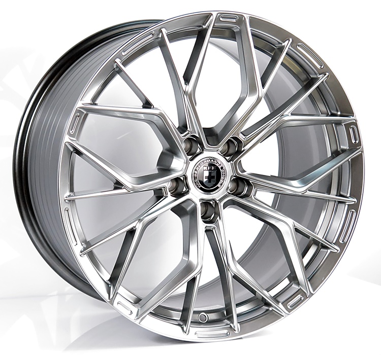 ล้อแม็ก ล้อแม็กใหม่ FlowForming HRE FF01 5รู112 ET35-38 ไฮเปอร์แบล็ค F8.5 R9.5-19นิ้ว