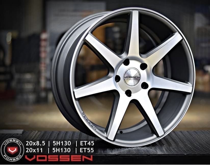 ล้อแม็ก ล้อแท้ VOSSEN CV7 สเปก Porsche 5H130 ขอบ22