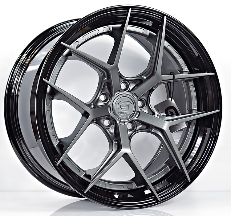 ล้อแม็ก ล้อแม็กแท้2ชิ้น G-Forged GF01 5รู114 สีTitaniumGreymattGlossBlack ET38-40 F8.5 R9.5-19นิ้ว