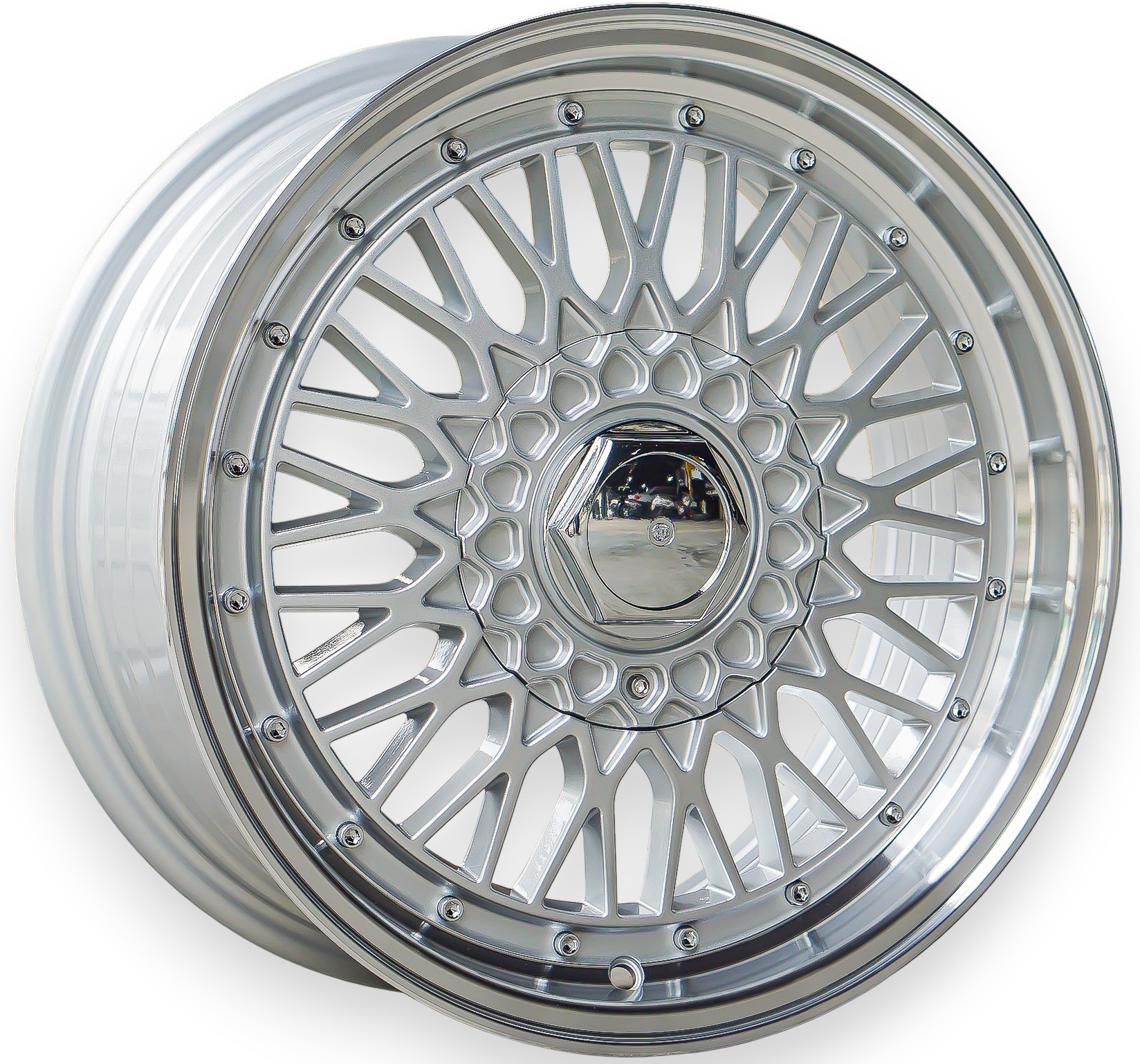 ล้อแม็ก ล้อแม็กลาย BBS RS 4รู100/114 ET35 ซิลเวอร์ขอบเงา กว้าง7 ขอบ16นิ้ว