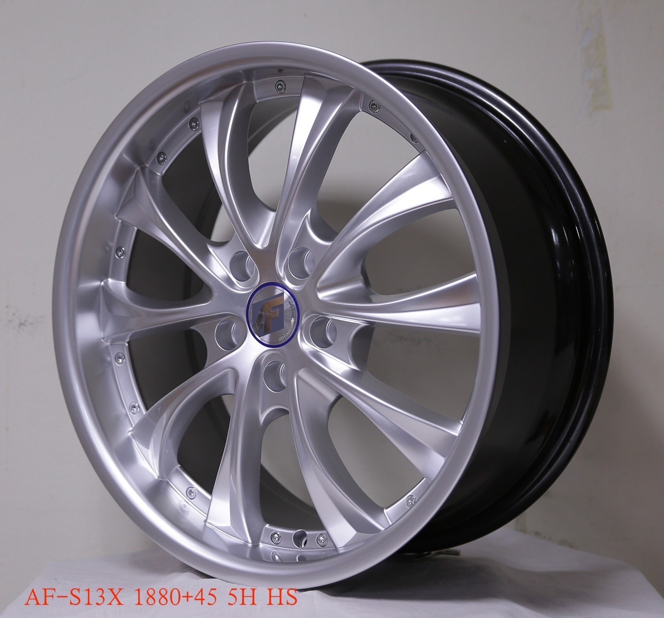 ล้อแม็ก เฮียสั่งลด ล้อแม็กใหม่ AF S13X 5รู114 ET45 ไฮเปอร์ซิลเวอร์ 8-18นิ้ว 