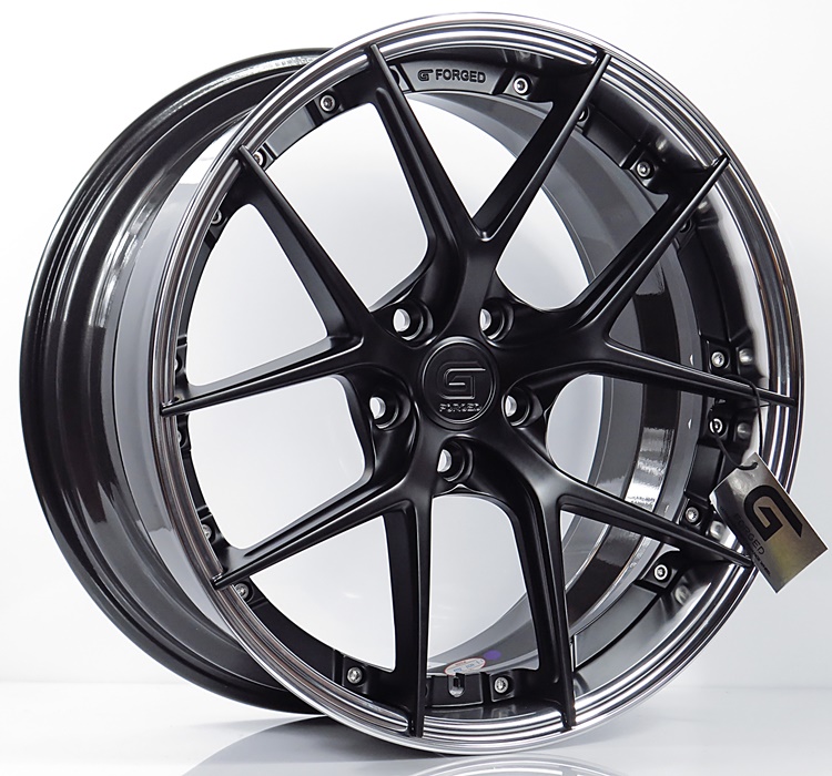 ล้อแม็ก ล้อแม็กแท้2ชิ้น G-Forged GF08 5รู120 สีดำด้านขอบเงา ET35 8.5-20นิ้ว