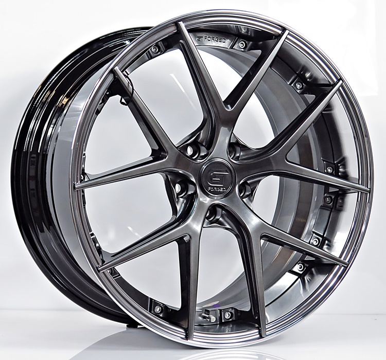 ล้อแม็ก ล้อแม็กแท้2ชิ้น G-Forged GF08 5รู120 ไฮเปอร์ขอบเงา ET35 8.5-20นิ้ว