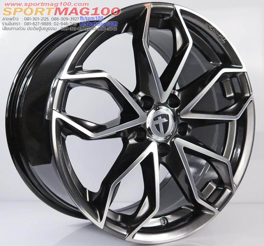 ล้อแม็ก ล้อแม็กเยอร์มัน Tomason TN22 5รู112 ET35 ไฮเปอร์แบล็ค กว้าง8 ขอบ18นิ้ว 