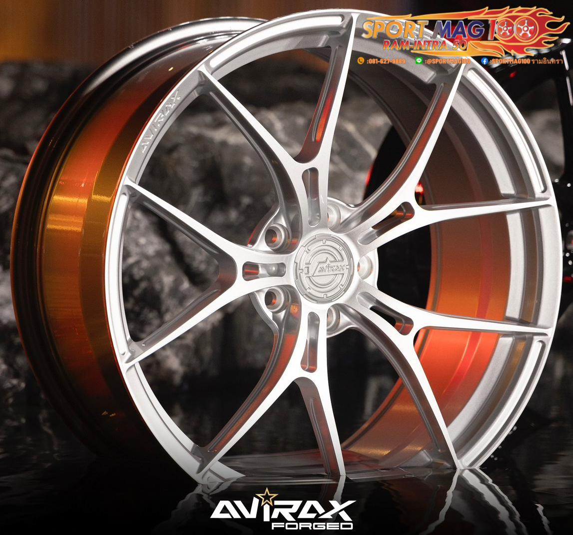 ล้อแม็ก ล้อแม็กใหม่ AVIRAX FORGED GL500 5รู120 ET35 ซิลเวอร์ 8.5-18นิ้ว